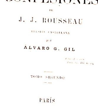las confesiones de jj rousseau